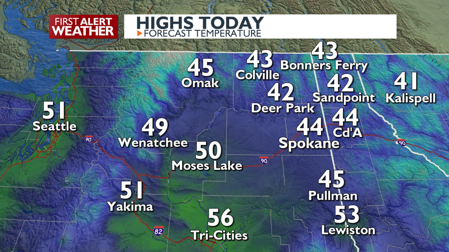 Sunny today with clouds and showers tonight – Mark | Forecast | kxly.com