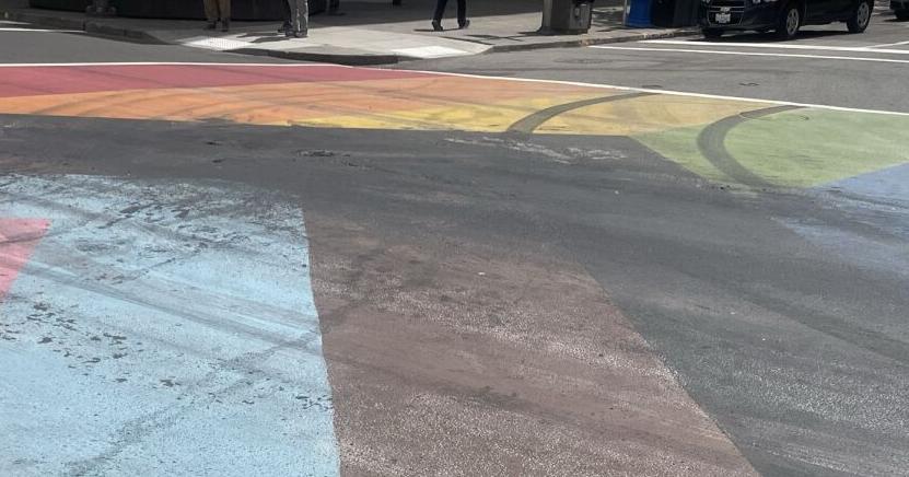 Spokane Pride crosswalk defaced again - Vimarsana News