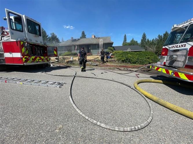 Spokane Fire Department respond to structure fire on West Fifth Avenue ...