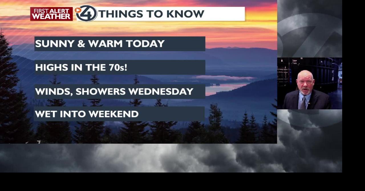 Sunny and warm today, much cooler Wednesday with rain showers - Mark ...