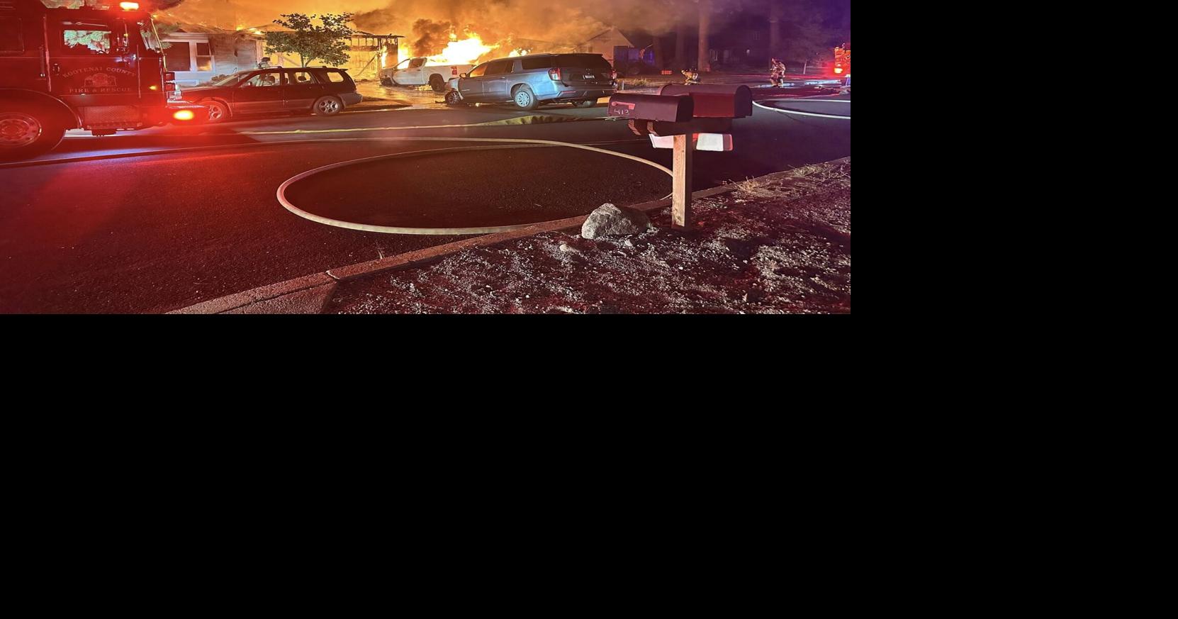 Early morning fire damages garages, RV in Post Falls | News | kxly.com