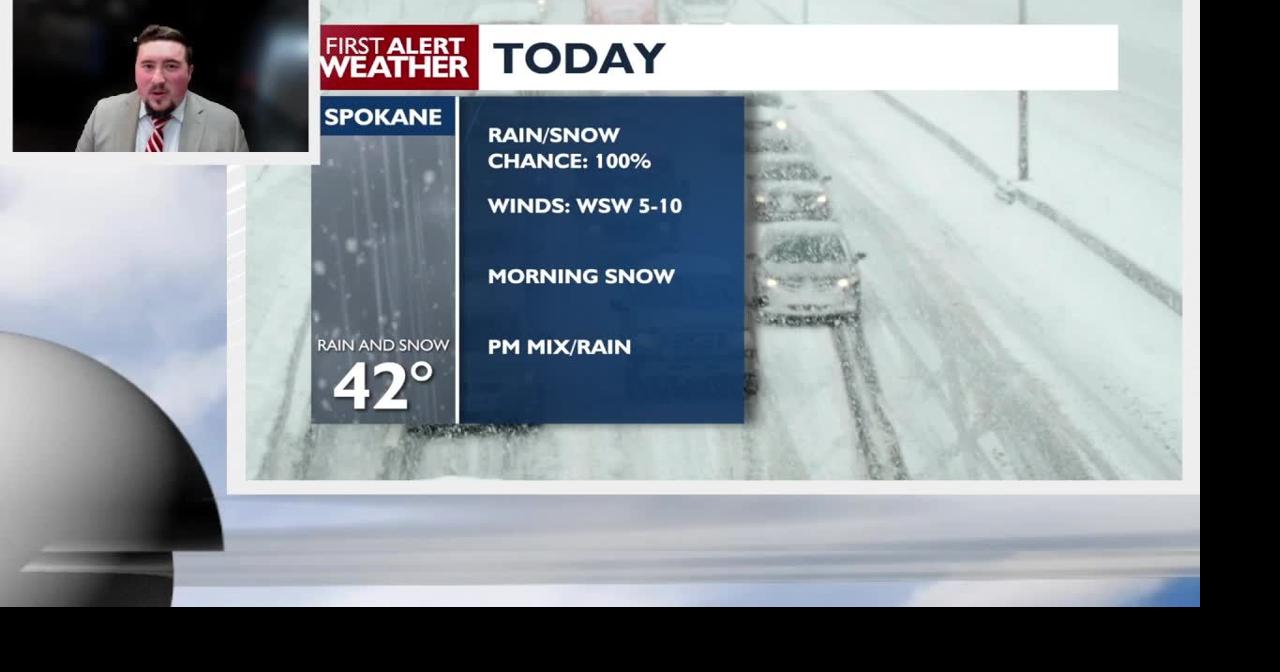 Slushy roads as snow slowly turns to rain ️💧 | Local News | kxly.com