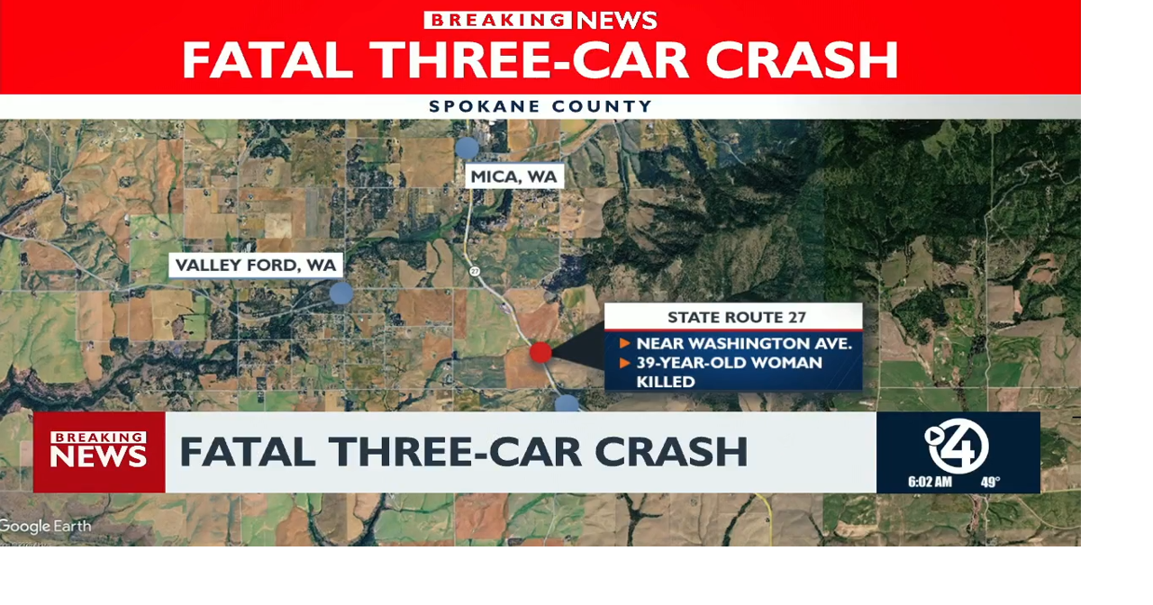 Spokane woman dies in head-on crash near Valleyford | News | kxly.com
