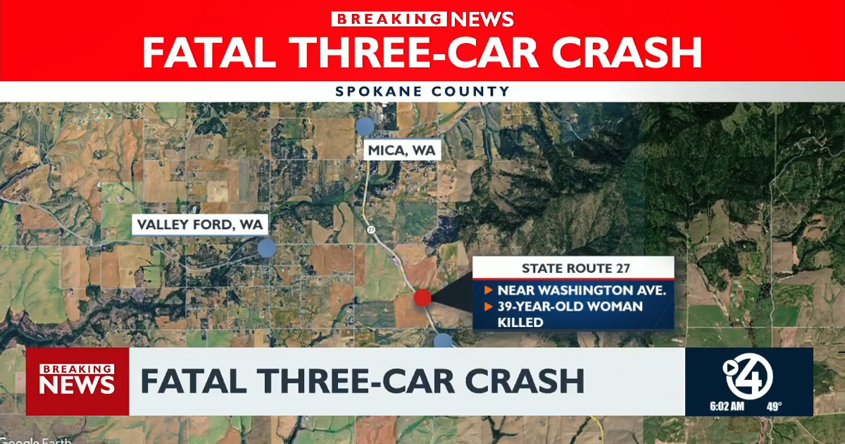 Spokane woman dies in head-on crash near Valleyford | News | kxly.com