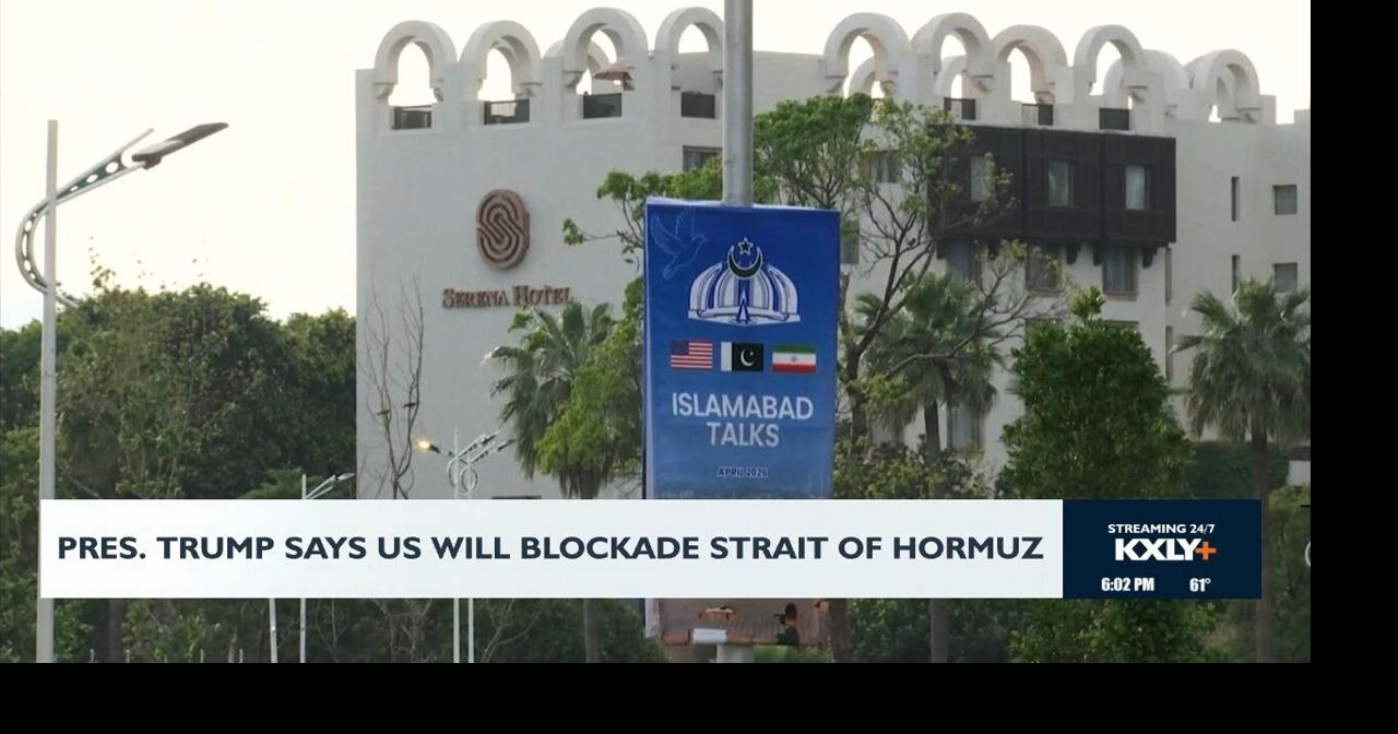 Pres. Trump says U.S. will blockade Strait of Hormuz | Video | kxly.com