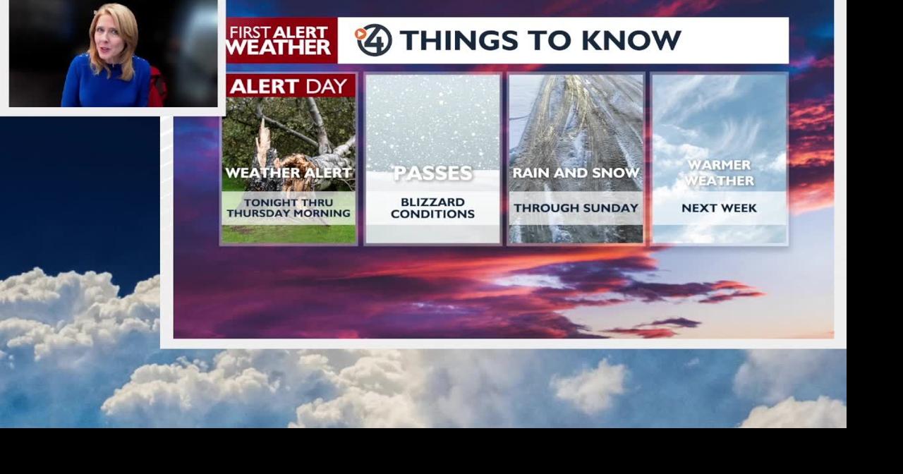 High Wind Warning through a wet Thursday morning. More rain and snow in ...