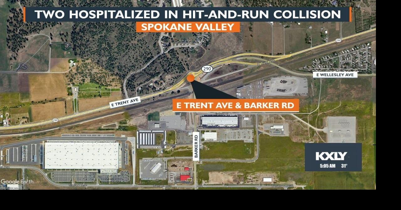Two people hospitalized, one arrested in Spokane Valley hit and run ...