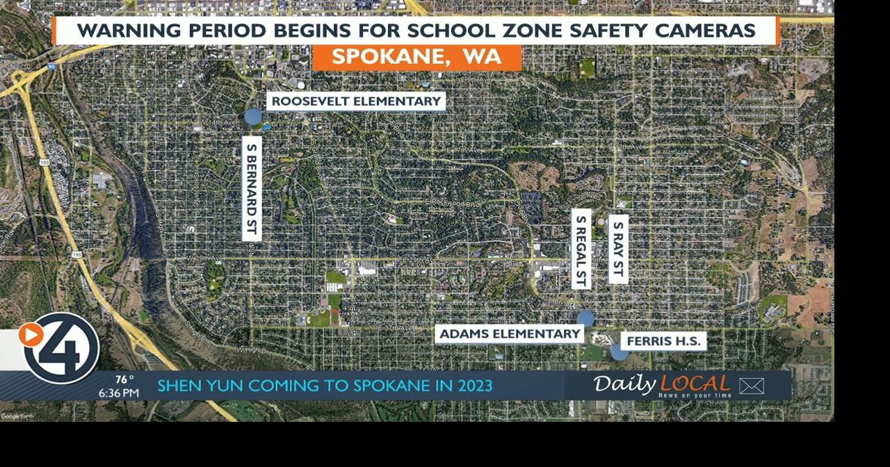 New school zone cameras installed outside of 3 Spokane schools