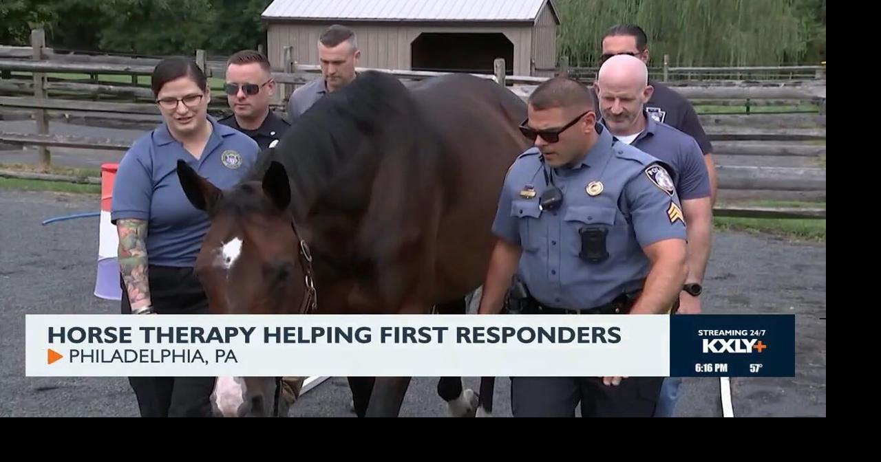 Horse therapy helping first responders