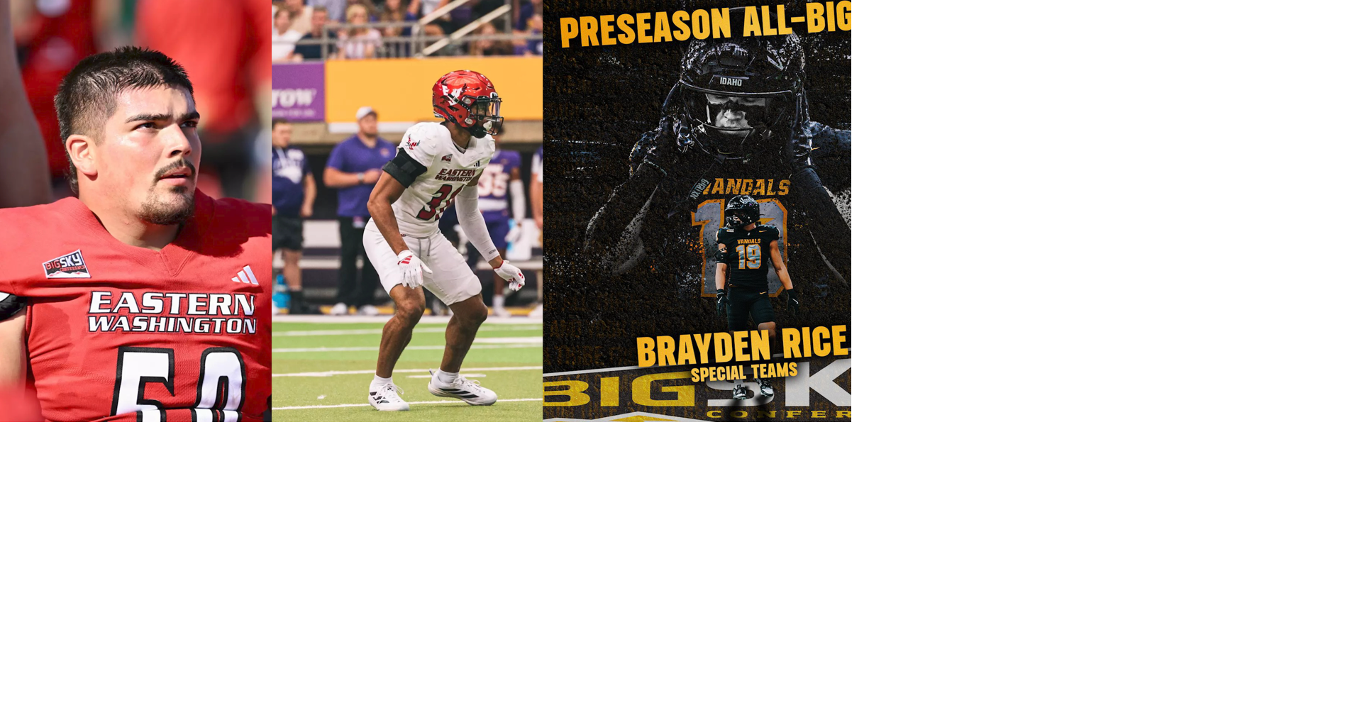 Eastern Washington and Idaho standouts earn Preseason All-Big Sky honors