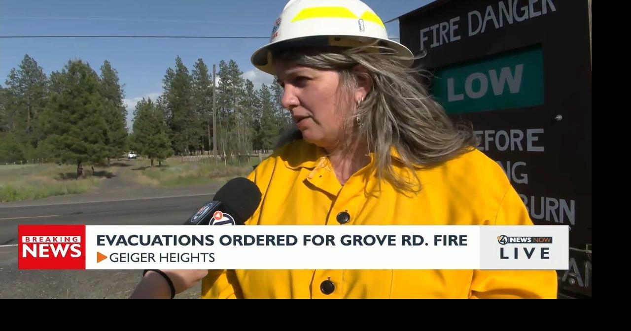 Evacuation order for Grove Road fire - June 11 at 5 p.m. | Video | kxly.com