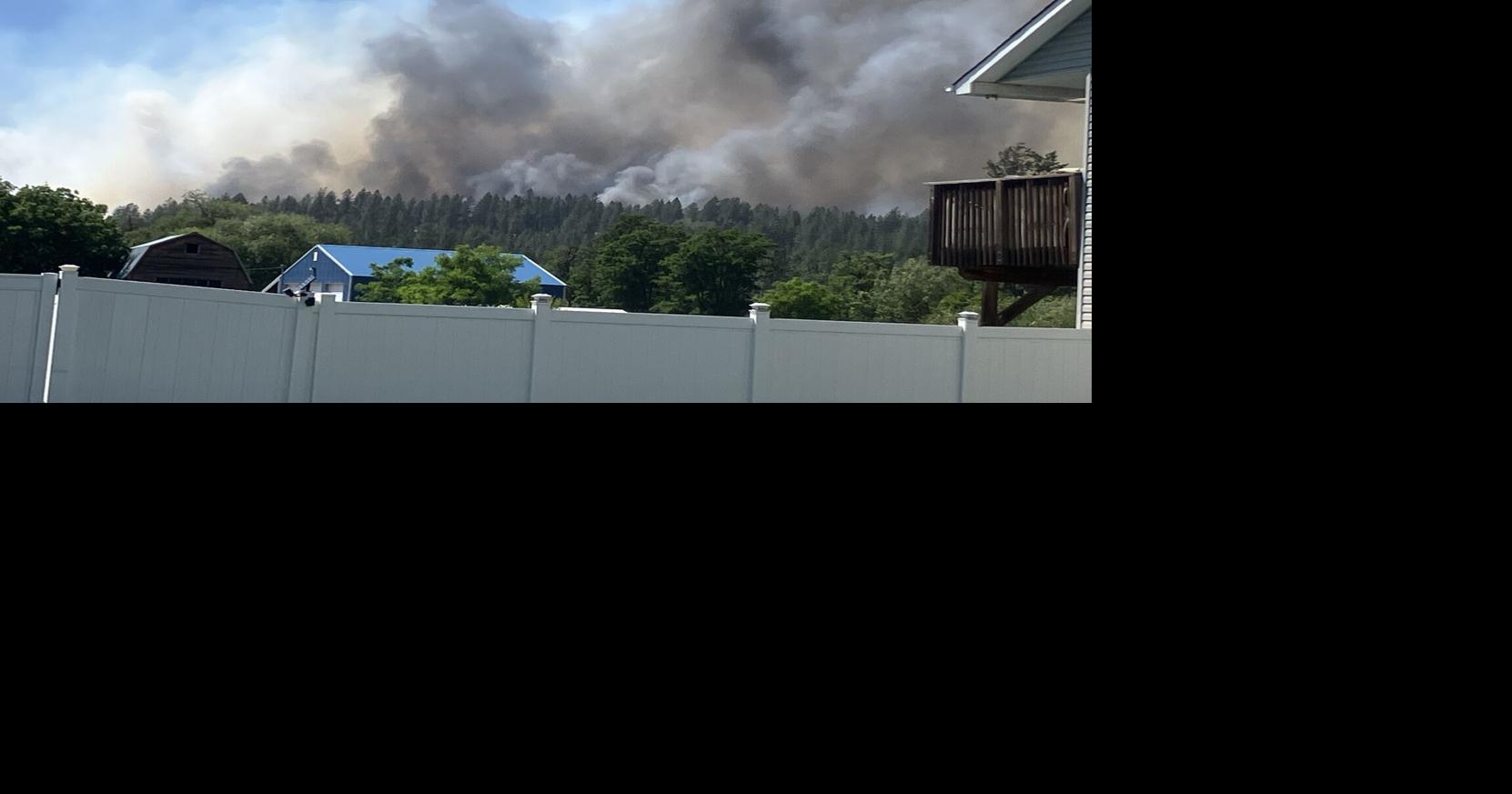 Avista de-energized lines in the area of the Upriver Fire