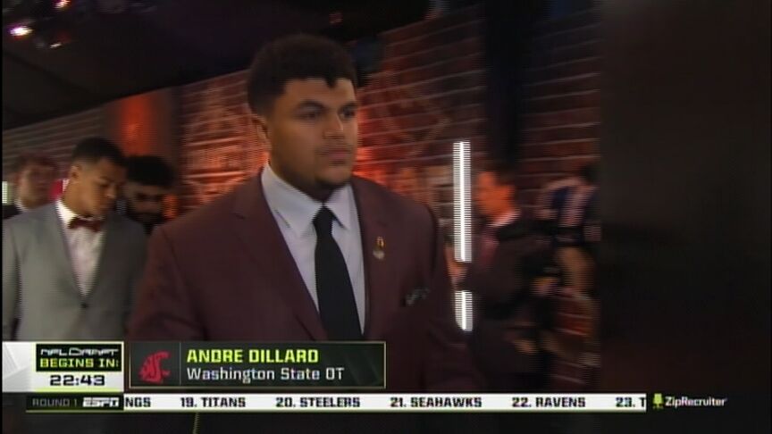 Eagles draft T Andre Dillard at No. 22 overall