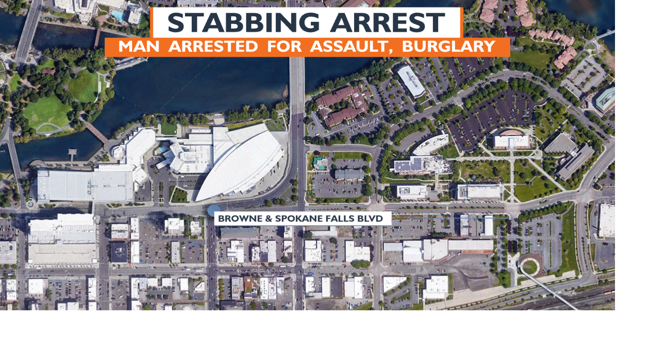 Man arrested for stabbing person in downtown Spokane | Crime | kxly.com