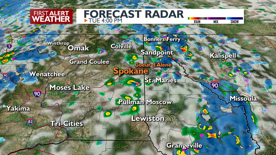 Clouds and showers with gusty SW winds today - Mark | Weather | kxly.com
