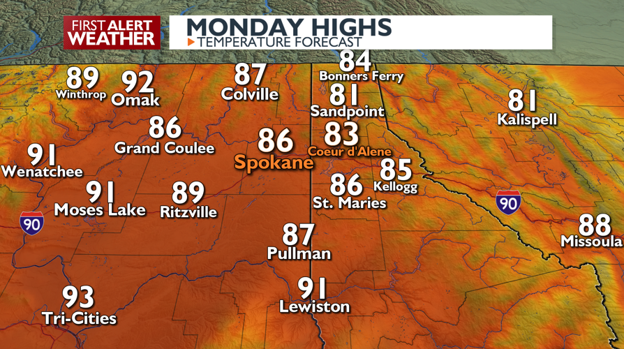 Sunny skies and hot temps return to the forecast! -Emily | Forecast ...