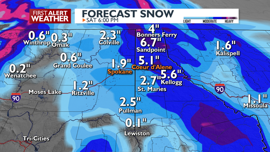 A lull today with snow for Saturday - Mark | Weather | kxly.com