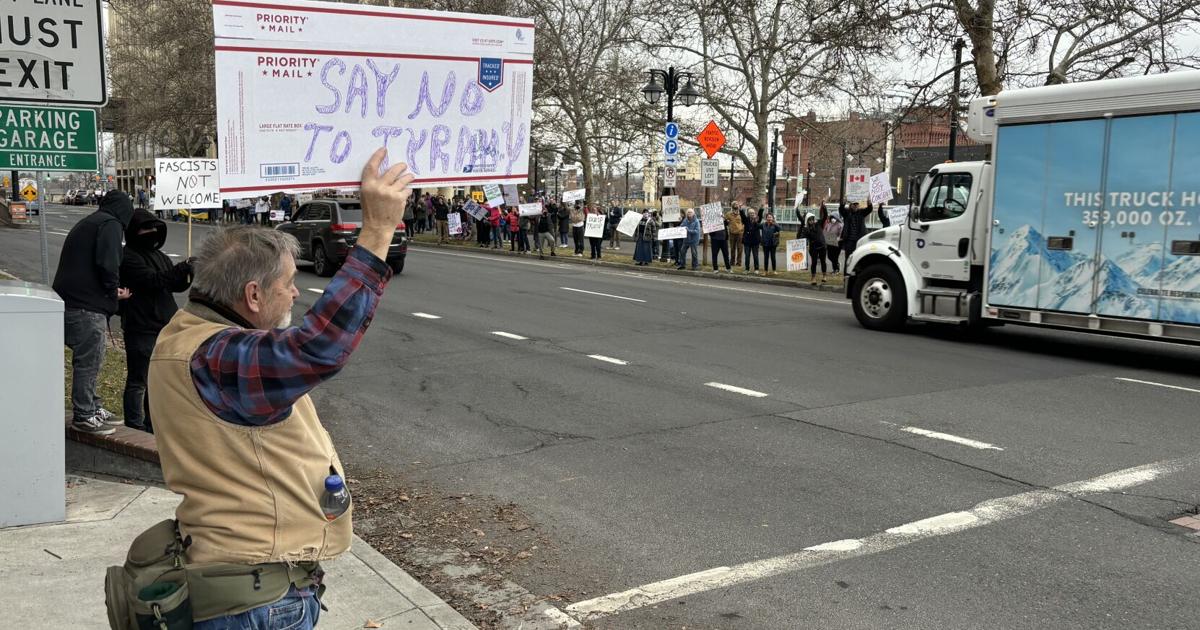 Protesters gather outside Spokane City Hall | News | kxly.com