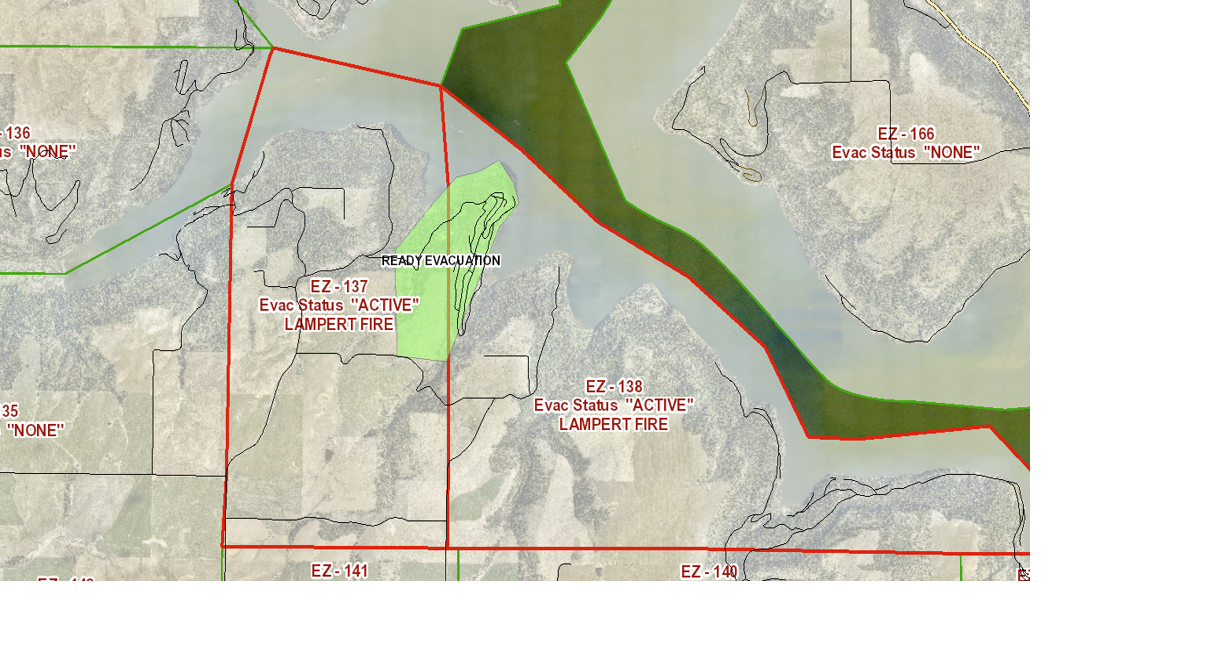 Lampert Fire evacuation downgraded to 