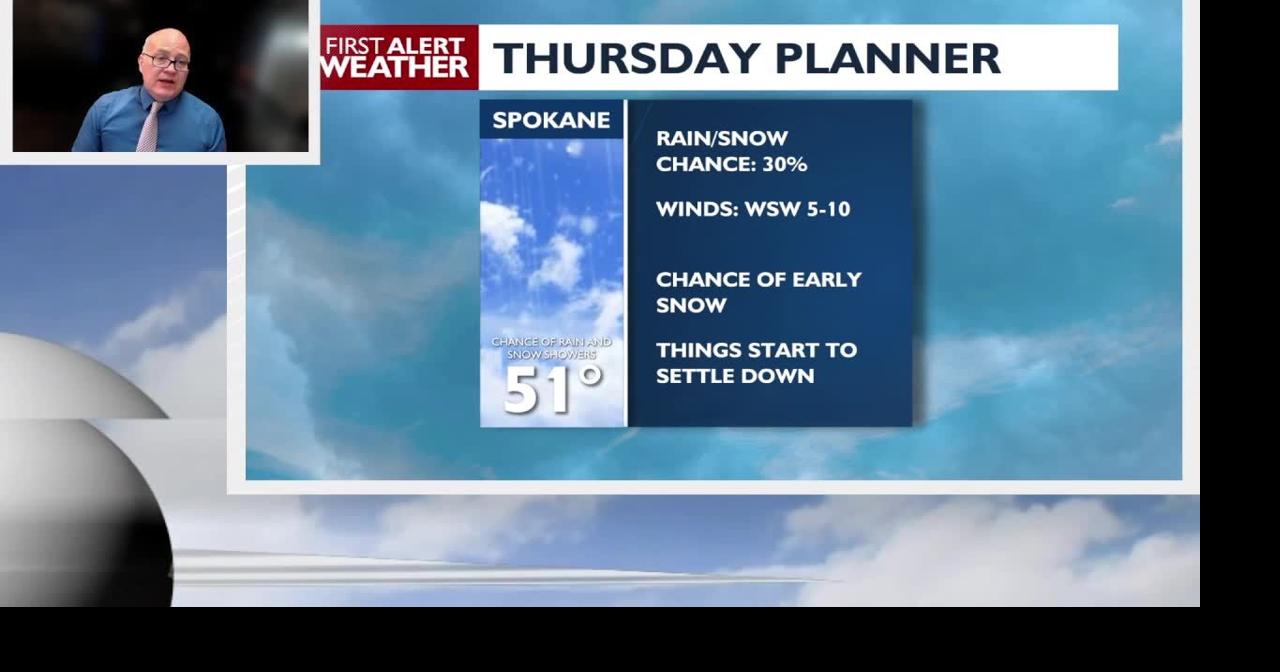A chilly Thursday is on the way with possible AM Snow, with warmer ...