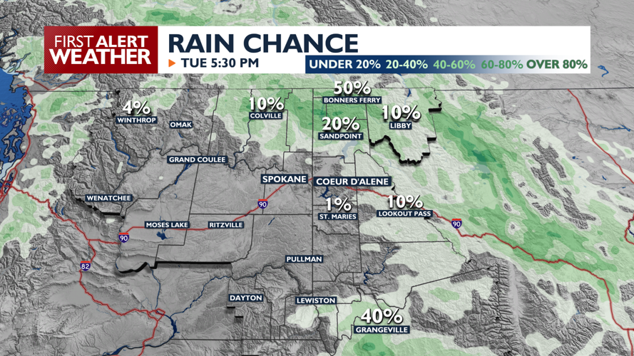 Breezy Tuesday with another chance for showers | Weather | kxly.com