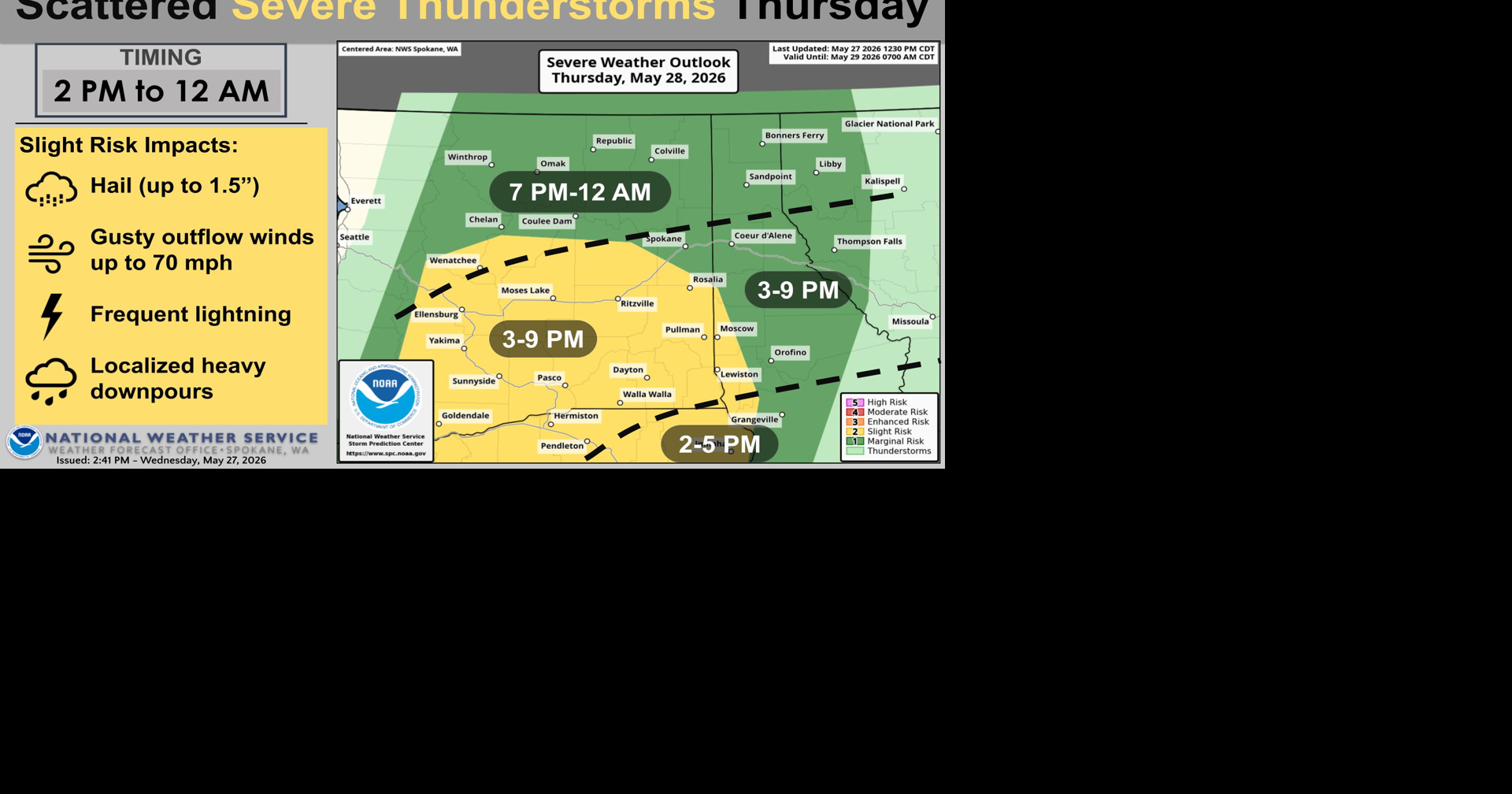 🚨Weather Alert Day Thursday - severe thunderstorms with strong winds ...