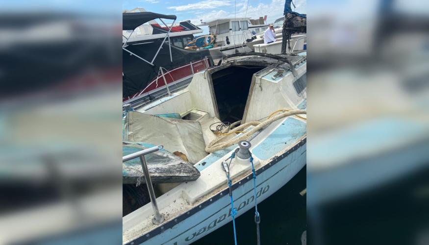 Lightning strike sparks sailboat fire at Silver Beach Marina Local