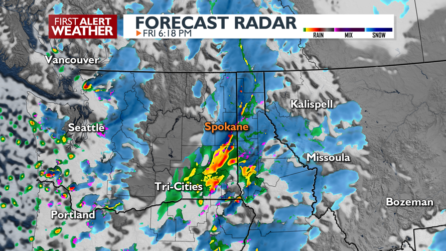 Light rain/snow mix with mountain snow into Saturday then clearing and ...
