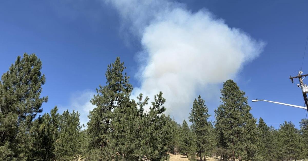 Firefighters respond to brush fire on East Queen Avenue in Spokane County