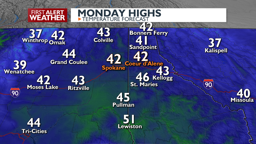 Clouds and showers today through Wednesday - Mark | Weather | kxly.com