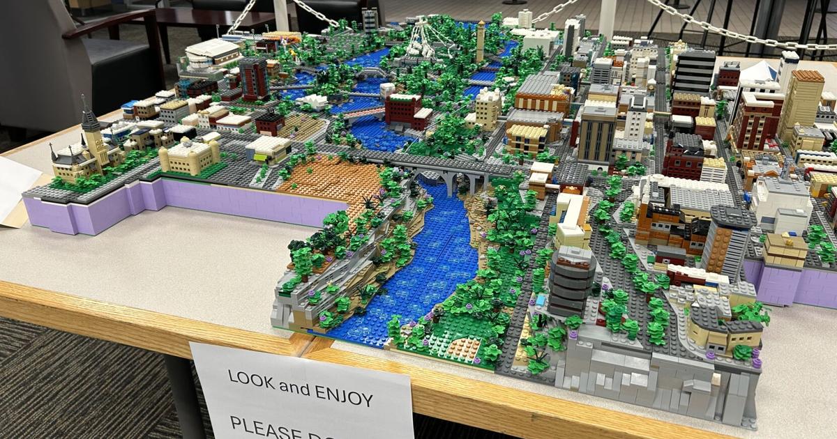 LEGO build of Spokane on display at City Hall