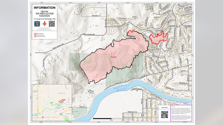 Upriver Fire reaches 75% containment as management transitions to local agencies