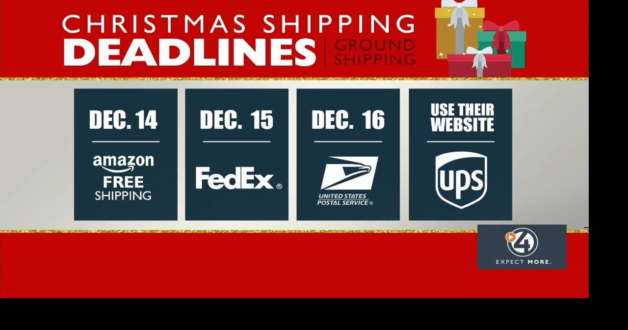 Christmas shipping deadlines Video