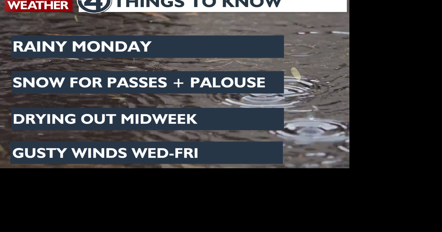 Rainy Monday with more mountain snow ☔ | News | kxly.com