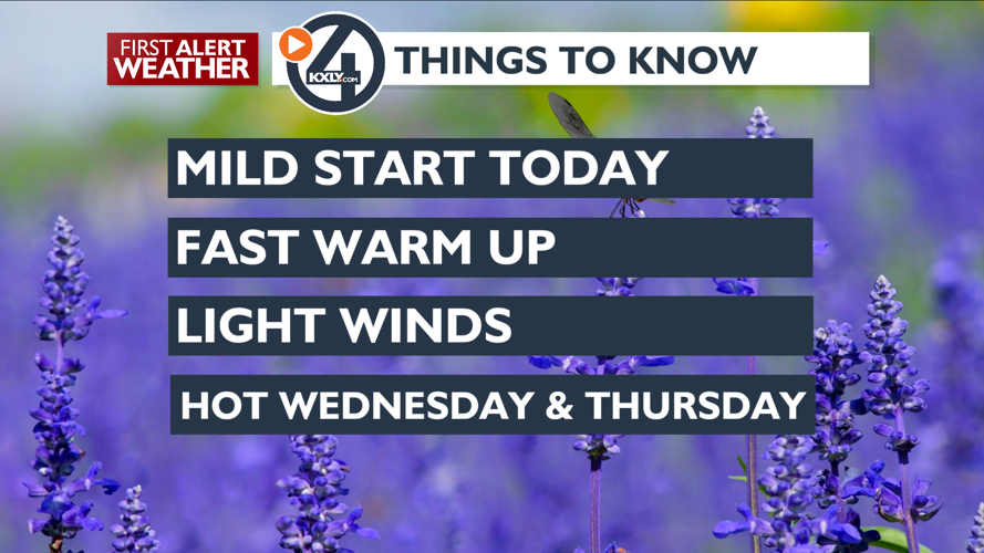 Sunny and warm today before the real heat moves in – Mark | Forecast ...
