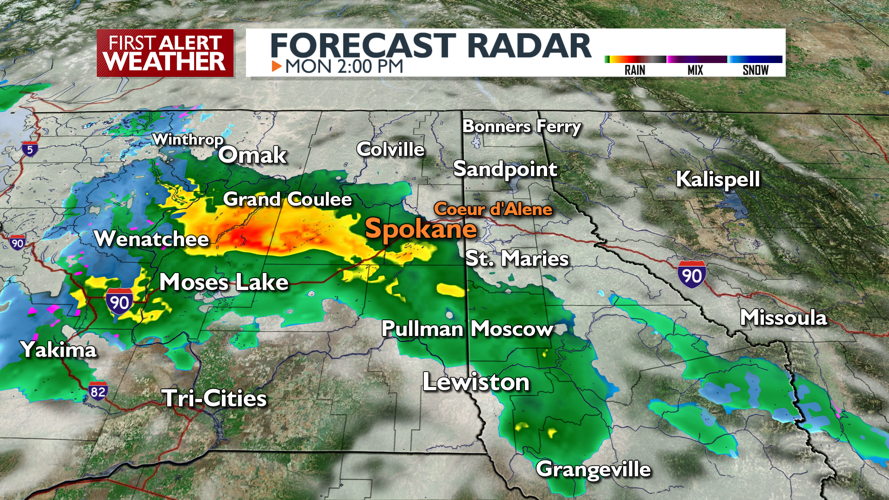 Clouds and showers today through Wednesday - Mark | Weather | kxly.com