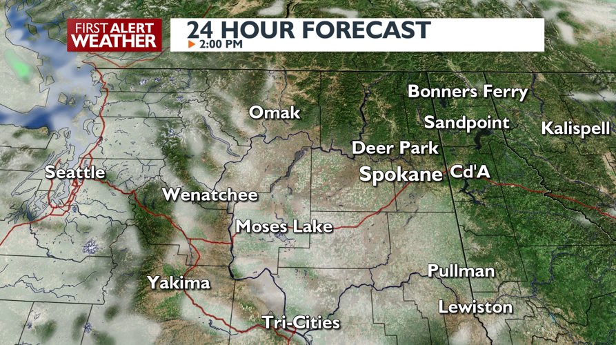 Sunshine and mild temperatures for Monday -Mark | Forecast | kxly.com