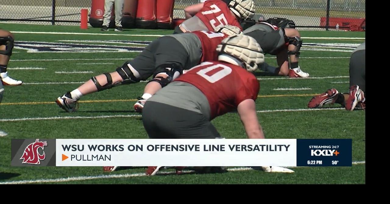 WSU works on offensive line versatility | Video | kxly.com