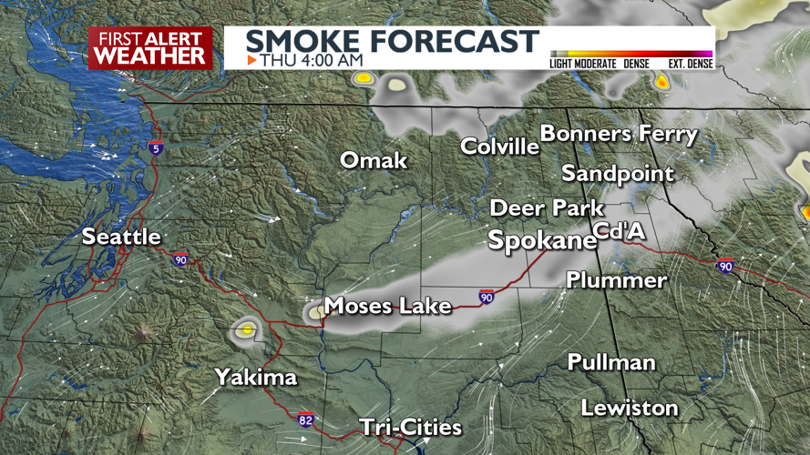 Cooler with gusty winds and smoke – Mark | Forecast | kxly.com