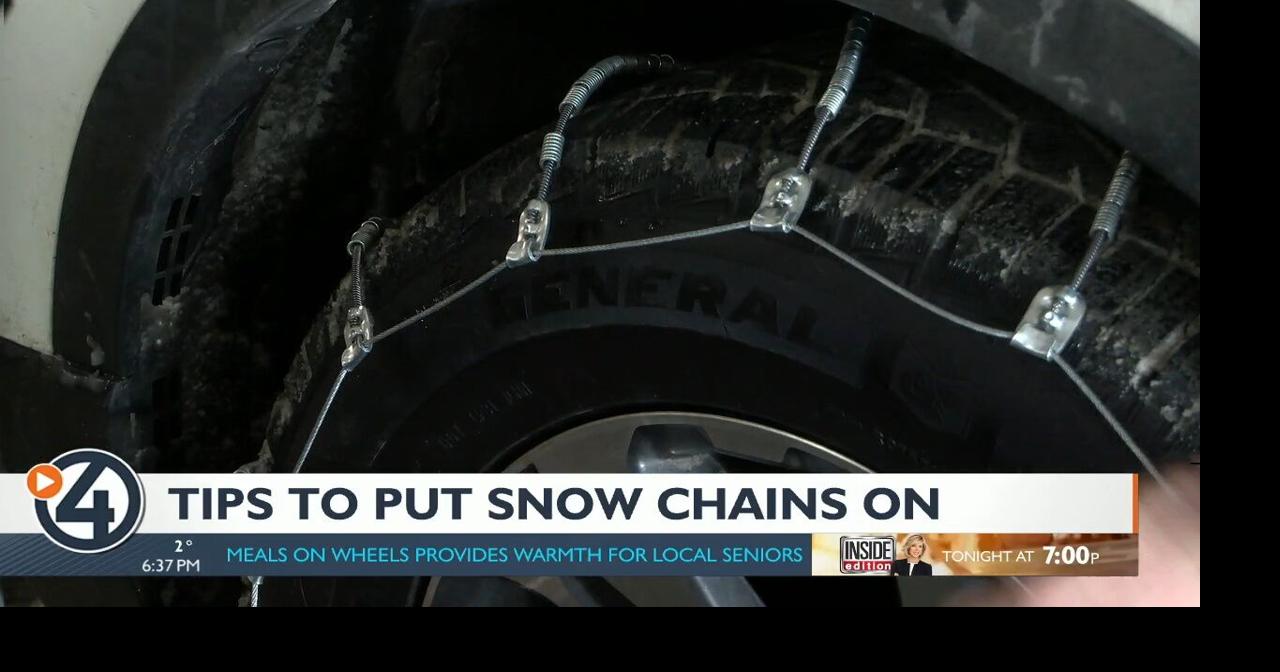 How to put on tire chains before you head across the passes