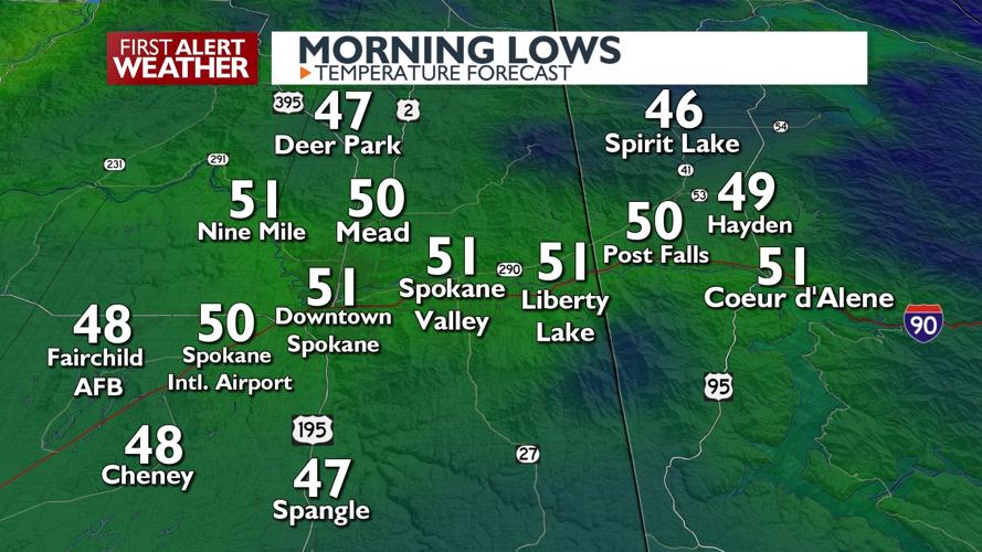 😲What a difference! Temperatures drop from the 80s Tuesday to the 60s ...