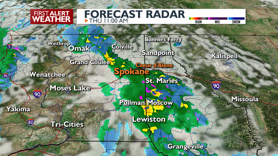 Cooler with showers and gusty winds Thursday - Mark | News | kxly.com