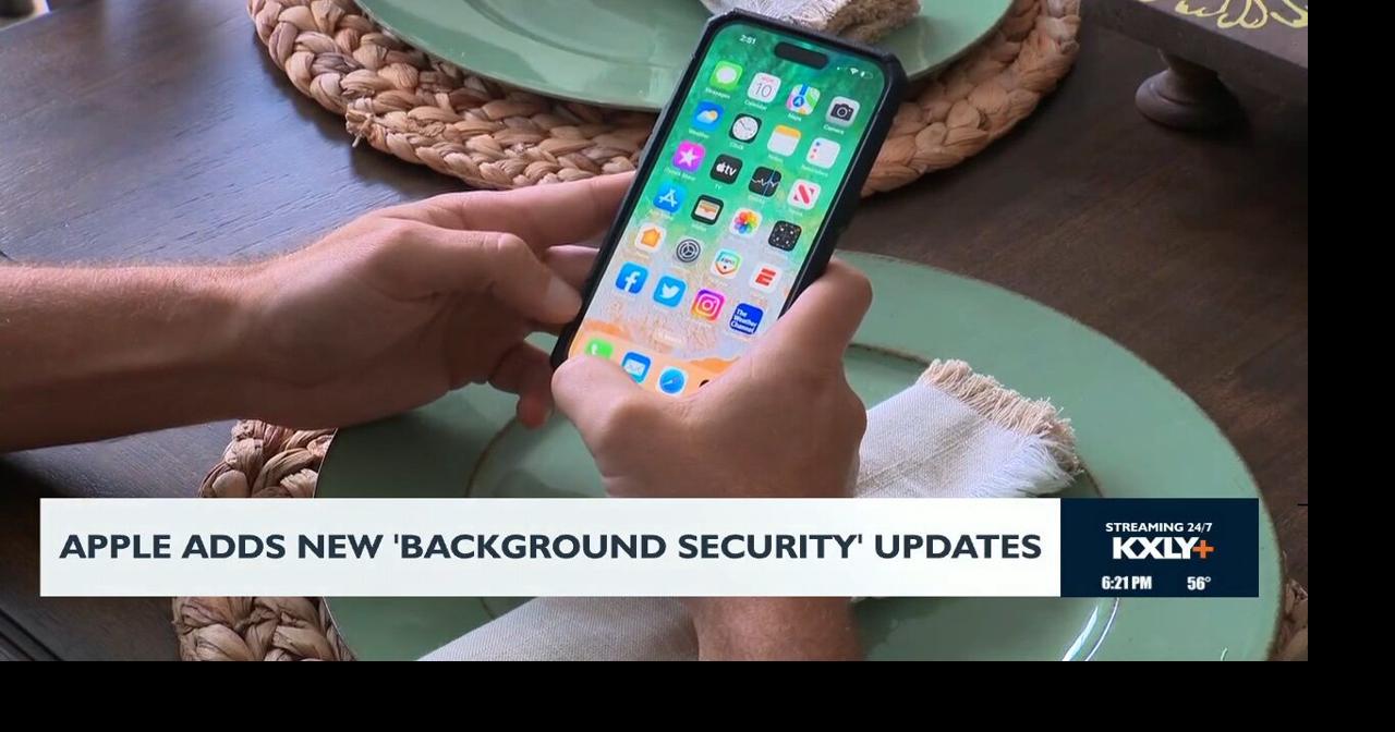 Apple adds new background security updates | Video | kxly.com