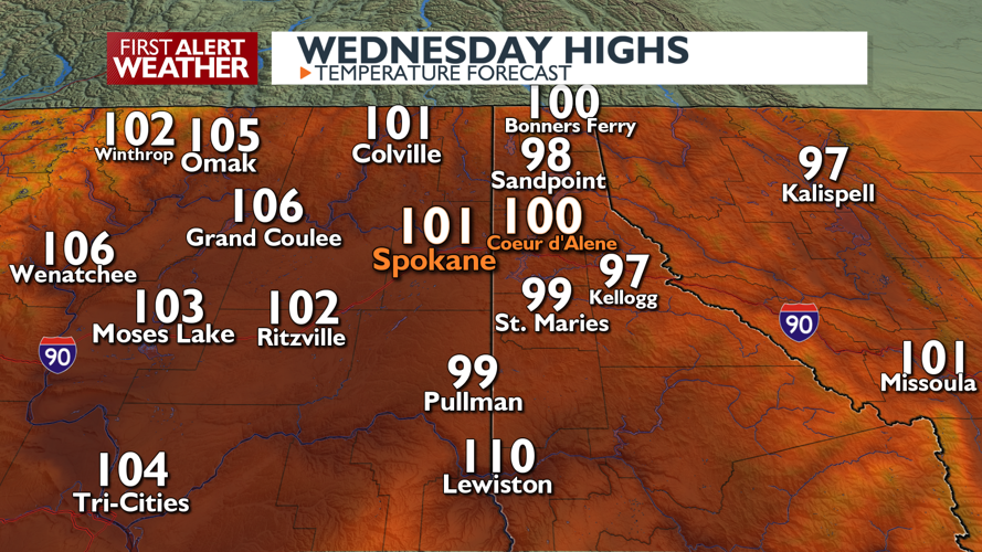 WEATHER ALERT DAY with hot and dry conditions - Mark | Weather | kxly.com