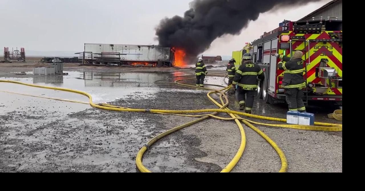 Diesel storage tank fire burns on Adams Road South near George | News ...