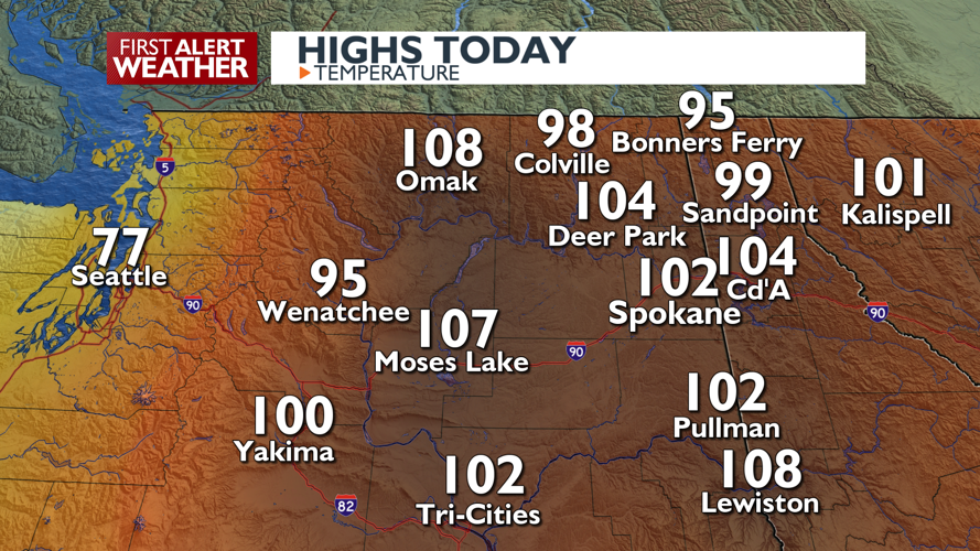 Hot and Hazy Today, Hazy and Cooler Sunday – Mark | Forecast | kxly.com