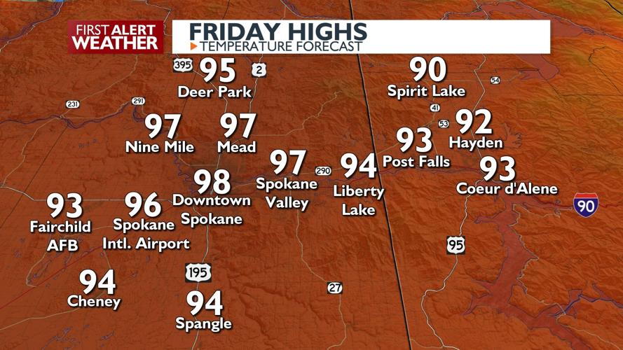 🥵Hot and hazy Friday! Temperatures in the 90s heading into the weekend ...