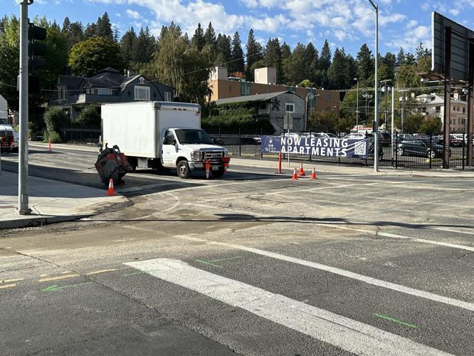 Water main break reduces traffic to one lane on Washington Street in ...