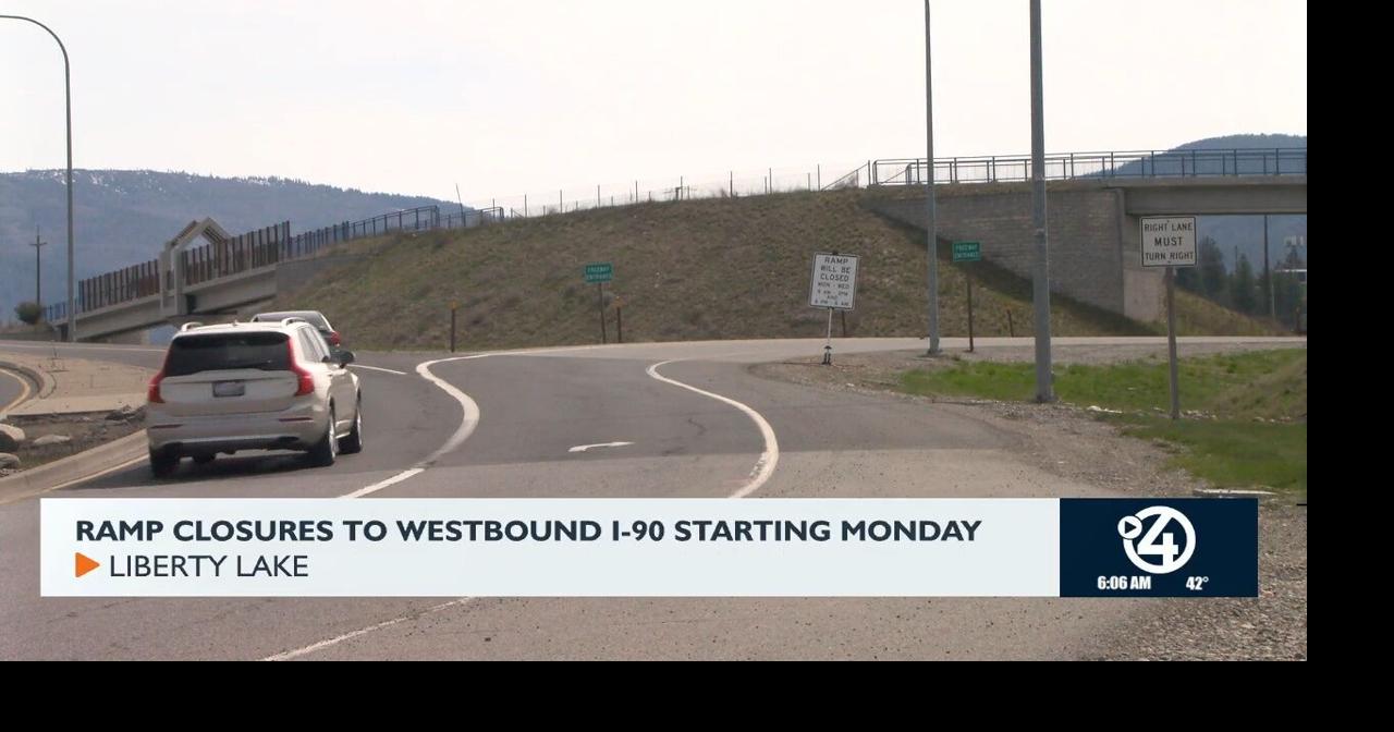 Ramp closures to westbound I-90 starting Monday | Video | kxly.com