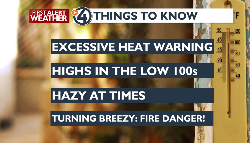 WEATHER ALERT DAY with hot and dry conditions - Mark | Weather | kxly.com